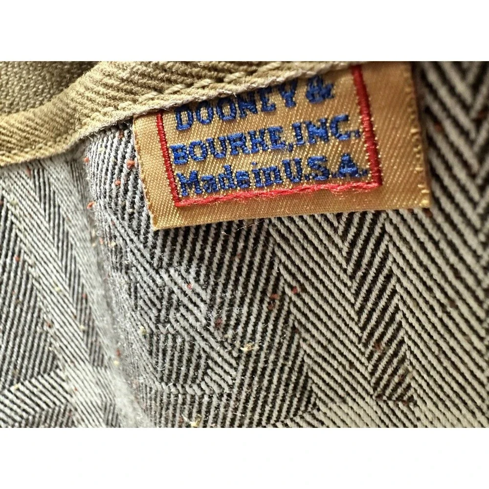 DOONEY BOURKE PL289 BL Gray Plaid Bucket Shoulder Handbag PU4